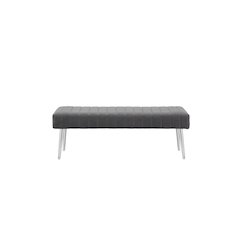 Hilda Bench Velvet Gray