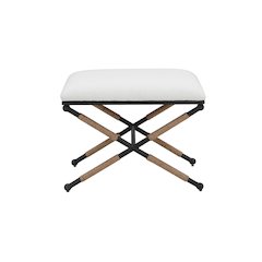 Jaipur Stool Boucle White