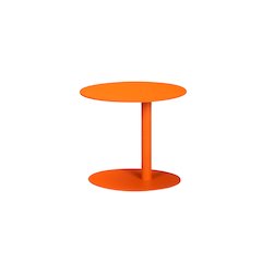 Sunset Side Table, Orange In Aluminum