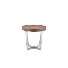 Oyster Side Table Walnut