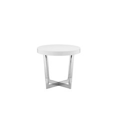 Oyster Side Table White