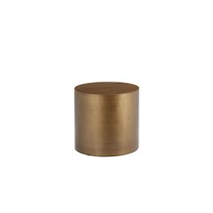 Spencer Round Side Table Brass