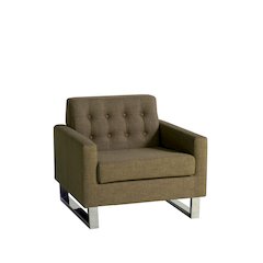 Sloan Sofa Chair Fabric Brown