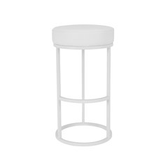 Stan Bar Stool Faux Leather White