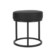 Stan Stool Faux Leather Black