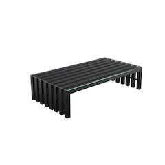 Vlad Coffee Table Rectangle Metal Black