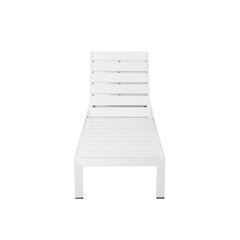 Joseph-Lounger Whtwht In Aluminum, Polyresin