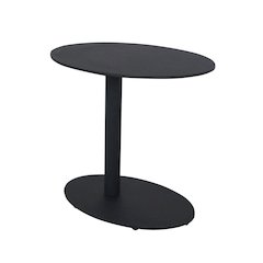 Sunset Side Table, Black In Aluminum