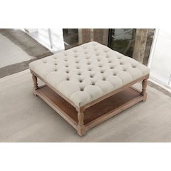 Z-Athena-Sq36 Coffee Table White And Linen