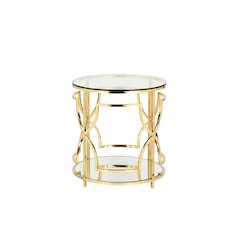 Z-Edward Round Side Table Gold