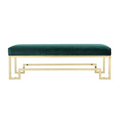 Z-Gold Laurence Bench Velvet Green