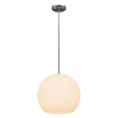 LED Pendant in Brushed Steel Color