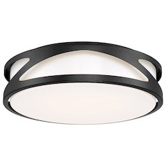 3CCT LED Flush Mount in Black Color