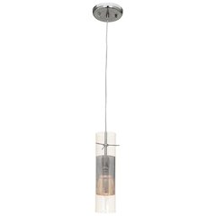 LED Pendant in Brushed Steel Color