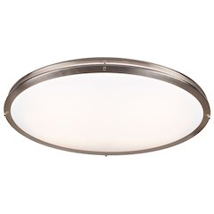 LED Flush Mount in Brushed Steel Color