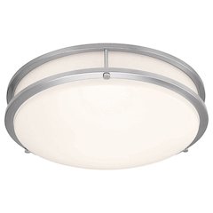 LED Flush Mount in Brushed Steel Color