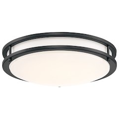 LED Flush Mount in Matte Black Color
