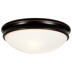 Flush Mount in Oil Rubbed Bronze Color