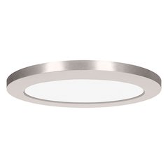 3CCT LED Flush Mount in Brushed Steel Color