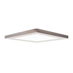 LED Flush Mount in Brushed Steel Color