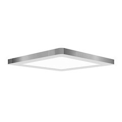 Dual Voltage LED Flush Mount in Chrome Color
