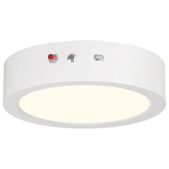 3CCT Emergency Backup LED Flush Mount in White Color