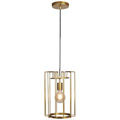 LED Pendant in Gold Color
