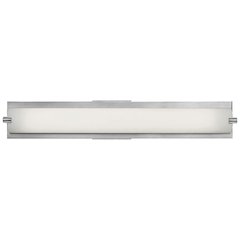 LED Vanity in Brushed Steel Color