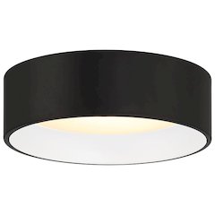 3CCT LED Flush Mount in Matte Black Color