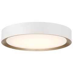 3CCT LED Flush Mount in Matte White Color