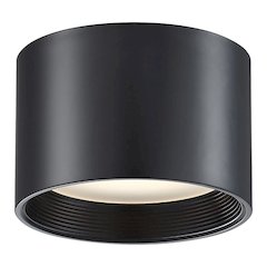 Dual Voltage LED Flush Mount in Black Color