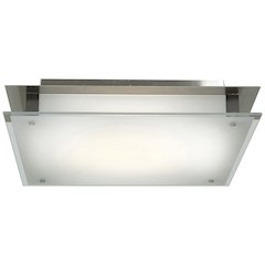 Flush Mount in Brushed Steel Color