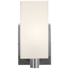 1 Light Wall Sconce & Vanity in Brushed Steel Color