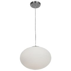 Pendant in Brushed Steel Color