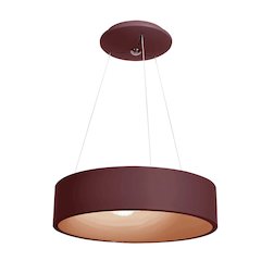 Dual Voltage LED Pendant in Brick Color