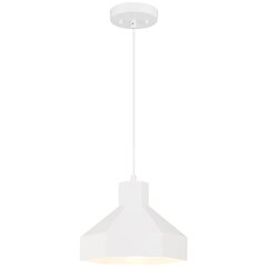 1 Light Pendant in Matte White Color