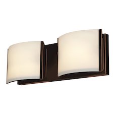 2 Light Vanity in Bronze Color