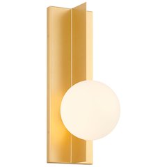 1 Light LED Wall Sconce in Gold Color
