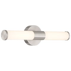 LED Vanity in Brushed Steel Color