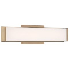 LED Vanity in Antique Brushed Brass Color