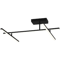 Adjustable LED Semi-Flush in Matte Black Color