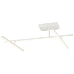 Adjustable LED Semi-Flush in Matte White Color