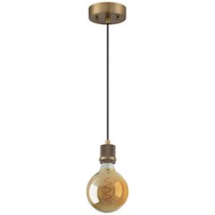 LED Pendant in Antique Brushed Brass Color