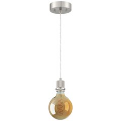 LED Pendant in Brushed Steel Color