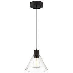 Martini LED Pendant in Matte Black Color
