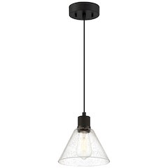 Martini LED Pendant in Matte Black Color