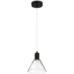Martini LED Pendant in Matte Black Color
