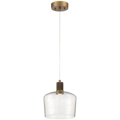 Chardonnay LED Pendant in Antique Brushed Brass Color