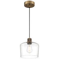 Chardonnay LED Pendant in Antique Brushed Brass Color