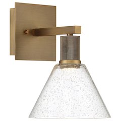 Martini LED Wall Sconce in Antique Brushed Brass Color